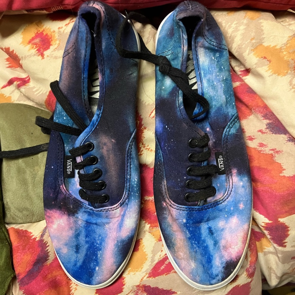 Vans Women's Galaxy Print Sneakers - Blue and Black